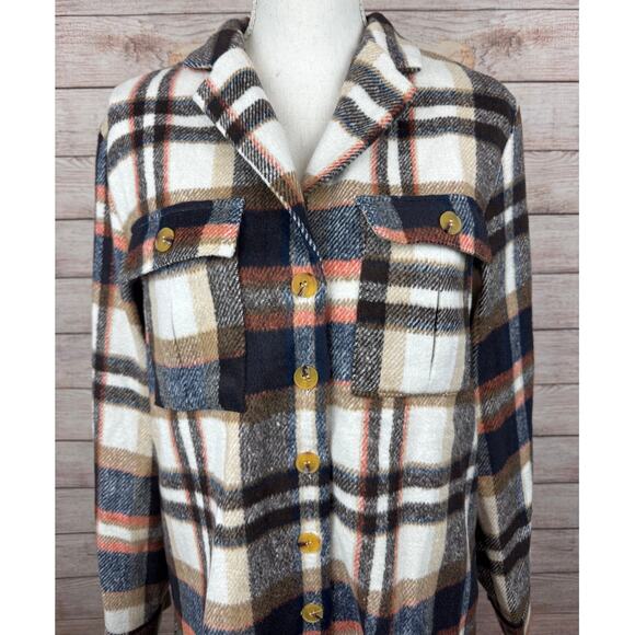Plaid Flannel Fall Button Up size Small - Picture 2 of 4